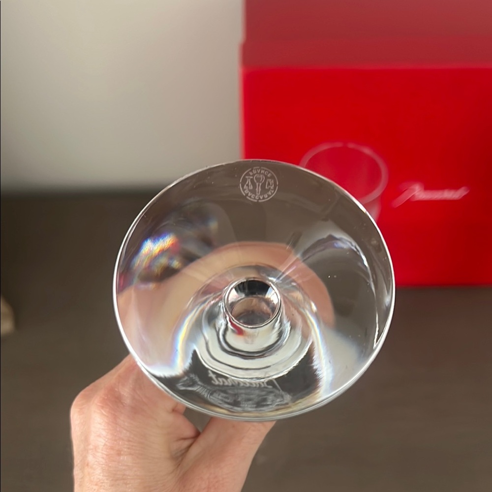 Baccarat Red Box Crystal Flutes - Picture 2 of 6